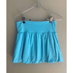 Vintage Y2K Blue Bubble Skort Kids XL 14/16 Xhilaration Puffy Skirt Shorts Retro